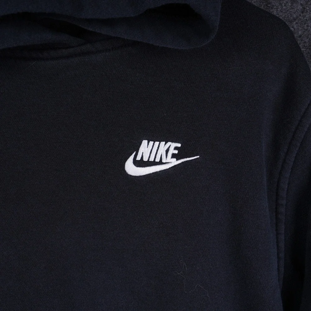 Nike Sportswear Hoodie Kids XL Black Excellent Embroidered Logo FD3000-010